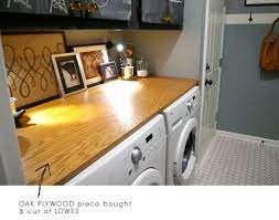 Plywood Home Home Diy Laundry Room Countertop
