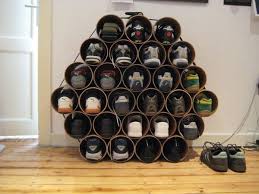 Shoe Rack Made From Pipes By Jost Litzen Diy Shoe Storage Diy Shoe Rack Dorm Room Storage Solutions