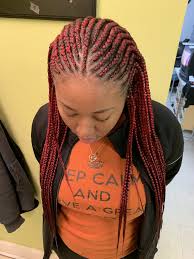 Tribal Braids Red Braids Protective Style Natural Hair Black Girl Braiding Style Natural Hair Styles Protective Styles Black Girl Natural Hair