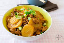 Mom S Chinese Potato And Minced Pork Stew Recipe Pork Recipes Pork Stew Pork