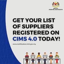 The ministry of international trade and industry (malay: Get Your Suppliers Registered On Miti S Cims 3 0 Database