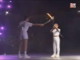 I do remember a lot of things and scenes, but the problem is, i can only remember them because i do not have a recording. Barcelona 1992 Opening Ceremony Olympic Flame Lightning Of The Cauldron On Make A Gif