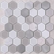 No kitchen remodel could be complete without one of the attractive additions. Oceanside Glass Tile Iridescent Grey Beveled Cold Spray Glass Mosaic Tiles