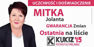 Sulla carta non sono d'accordo su nulla ma si trovano così bene assieme che faranno. Mitka Jolanta Kandydatka Do Sejmu Kukiz 15 Ostatnia Na Liscie Kukiz 15 Youtube