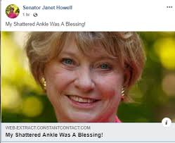 Sen. Janet Howell: “My Shattered Ankle Was A Blessing”