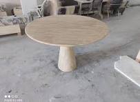 Mesa de travertino, mesa auxiliar de travertino, mesa ...