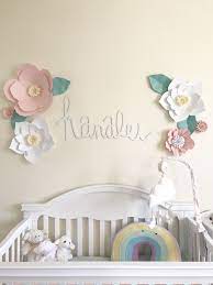 Hawaiian Pastel Nursery Paper Flowers Instagram Com Dapperanddarling Baby Girl Nursery Room Paisley Nursery Girl Nursery Room