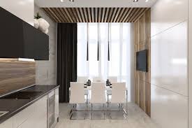 балконной дверью дизайн кухни 8 кв м с выходом на балкон Apartament In Modern Style On Behance Dom V Stile Indastrial Kvartira Dlya Pary Interer