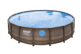 Coleman 18 X 48 Power Steel Swim Vista Series Ii Swimming Pool Set Walmart Com Coleman Pool Swimming Pools Above Ground Swimming Pools