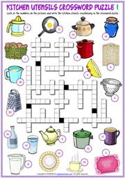 Did we help with your crossword? Kitchen Utensils Esl Crossword Puzzle Worksheets For Kids