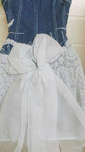 Pin By Elba Villanueva On Up Cycled Jeans Denim Denim Wedding Dresses Repurpose Wedding Dress Denim Wedding