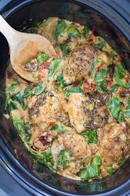 Mix in a smaller crock pot (this is 3.5 qt) the brown sugar, soy sauce. Tuscan Slow Cooker Chicken Thighs Kristine S Kitchen