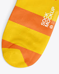 Download Socks Mockup In Apparel Mockups On Yellow Images Object Mockups