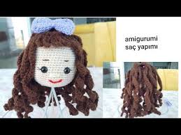 Amigurumi Kivircik Bukleli Sac Yapimi Easy Wig Tutorial Youtube Orme Bebekler Amigurumi Oyuncak Bebek Saci