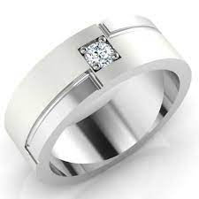 Ad Ebay Link 0 12 Ct Natural Diamond Engagement Mens Ring 14k Solid White Gold Band Size 9 White Gold Rings Men Diamond Ring Natural Diamond Engagement Ring