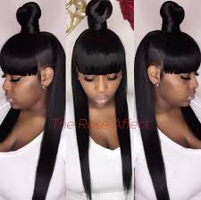 Yes Top Knot Via The Rose Affect Https Blackhairinformation Com Hairstyle Gallery Yes Top Knot Via T Ponytail Hairstyles Weave Hairstyles Girl Hairstyles