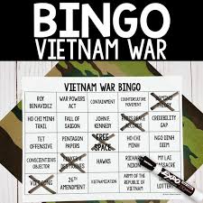 Visitors' passports must be valid for at least 1 month after the date of arrival and have at least 2 blank pages for stamps given at the vietnam border upon entry. Vietnam War Bingo Amped Up Learning