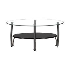 Target / furniture / black tempered glass coffee table (1112). 81 Off Ashley Furniture Ashely Furniture Oval Glass And Black Coffee Table Tables
