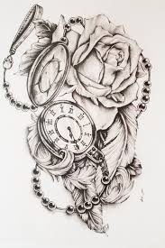 Feathers And Pocket Watch By Di Polar Watch Tattoos Feather Tattoos Trendy Tattoos