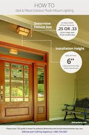 How To Choose Outdoor Lighting Garage Front Door Placement Size Height Guide Delmarfans Com
