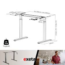 Preise vergleichen und bequem online bestellen! Exeta Ergok Manuell Hohenverstellbarer Sitz Steh Schreibtisch