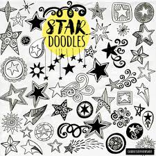 These Star Doodles Are Incredibly Versatile Using Graphics Software Such As Powerpoint Microsoft Word Photosh Star Doodle Star Clipart Shooting Star Clipart