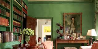 The emerald walls set the stage for a if you're nervous about the dark green wall color is too bold, consider an accent wall instead! Inspiring Green Rooms From The Ad Archives Architectural Digest