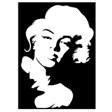 Free marilyn monroe silhouette vector download in ai, svg, eps and cdr. Marilyn Monroe Face Svg File Simple Face Marilyn Monroe Actress Svg Cut File Download Marilyn Monroe Jpg Png Svg Cdr Ai Pdf Eps Dxf Format