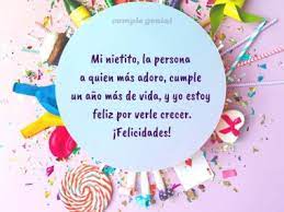Pero no me parecía bueno encerrarme en un paquete regalo. Feliz Cumpleanos Para Mi Nieto Cumple Genial