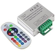 Dc 12v 24v 18a Led Lights Controller 24key Rgb Remote Controller For 3528 5050 Rgb Led Strip Lights Rgb Led Module Lights Walmart Com Walmart Com