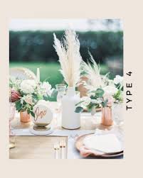 The best wedding styles to pair them with. Pampas Grass Type 4 3 Stems Natural White Dried Pampas Plant Decor Pampas Wedding Decor Bouquet Copper Wedding Grass Wedding Wedding Table