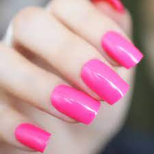 24pcs Square Acrylic Short Fake Nails For Kids Clear Red Press On Nails Black Pink French Manicure False Nails Fake Full Nails False Nails Aliexpress After you have filed the nails into a pleasing shape, you can apply a clear topcoat to each of the nails.