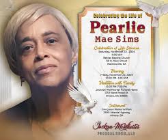 Celebrating the Life of Pearlie Mae Sims👑🕊️ 2 Timothy 4:8 “Henceforth  there is laid up for me a crown of righteousness, which the Lord, the  righteous judge, shall give me at that