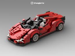 The sian was originally unveiled in 2019 at the frankfurt motor show, where buyers snapped up the limited numbers available. Lego Moc Lamborghini Sian Roadster Red By Thegbrix Rebrickable Build With Lego