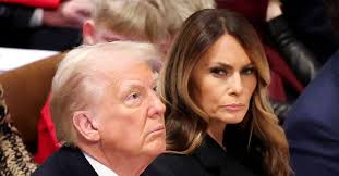 President Donald Trump began his first full day in office attending a  prayer service at the Washington National Cathedral