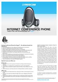 You can chat both on pc as well as smartphone and tablet and make phone calls, if you have to also have a skype account. Freecom Internet Conference Phone Specifications Pdf Download Manualslib