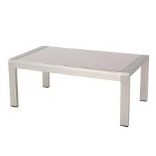 Find the latest trends, styles and deals with free delivery and warranty available! Cape Coral Rectangle Aluminum Coffee Table With Glass Top Silver Christopher Knight Home Target