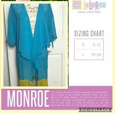 Nwt Lularoe Monroe Kimono Sz Large 14 24 Boutique