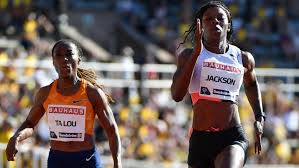Shericka jackson has dramatically been knocked out of the women's 200 metres after easing up way too early in her heat. Shericka Jackson Tajay Gayle Shine In Stockholm