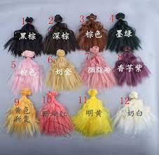 15*100cm Colorful Wig BJD Doll Hair For 11.5