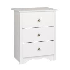 Find a wide selection of white nightstands at great prices at macy's.com! Prepac Monterey 3 Drawer Tall Nightstand White Staples Ca