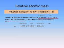 (2.1.5) 0.7577 (34.969) + 0.2423 (36.966) = 35.453 Relative Atomic Mass And Mass Spectrometer Youtube