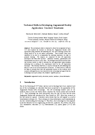 Ar tech is improving all the time and films on the big screen are often a vision of future technology that's not even that far off. Pdf Technical Skills In Developing Augmented Reality Application Teachers Readiness Norabeerah Saforrudin Academia Edu