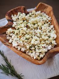 Truffle Oil Popcorn With Rosemary And Garlic Truffle Oil Recipes Olive Oil Popcorn Meatless Meals