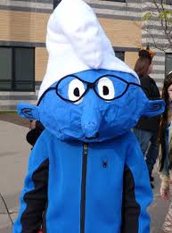 Check out amazing smurfette artwork on deviantart. Homemade Diy Brainy Smurf Halloween Costume For Kids Costume Yeti