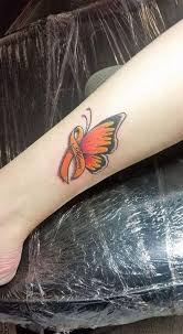 Lung cancer ribbon tattoo designs. Tattoo Butterfly Color Mom 58 Super Ideas Memorial Tattoos Mom Cancer Ribbon Tattoos Cancer Tattoos