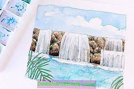 Tetapi anda boleh belajar untuk mencipta aliran yang indah ini. Belajar Bagaimana Untuk Menarik Air Terjun Dalam Tutorial Langkah Demi Langkah Ini Blog Seni 2021