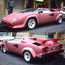 80 S Aesthetics On Instagram Ultra Rare Pink Lamborghini Countach 5000 Follow Concepttalk And N Pink Lamborghini Lamborghini Countach Lamborghini