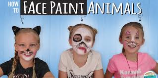 Cute bunny face paint tutorial. Face Paint A Bunny Dog Cat Arteza Face Paints For Kidskids Crafts By Three Sisters Free Craft Tutorials