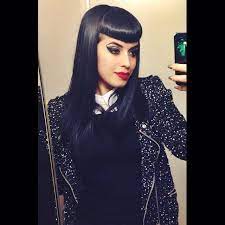 Vintage Vandalizm Vintage Hairstyles Shiny Black Hair Betty Bangs